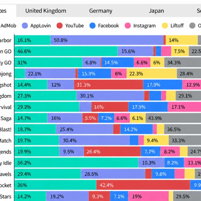 Sensor Tower: Half of ad impressions in casual games come from ad networks, while strategy titles focus on social platforms
